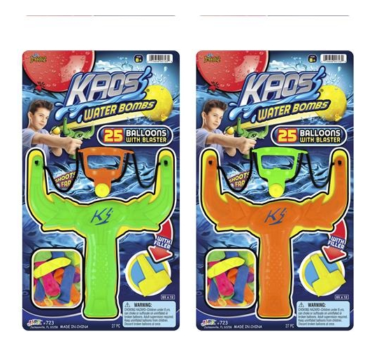 Resortera Kaos + Bombitas Aguja Ja Ru Kaos Water Bombs Trex