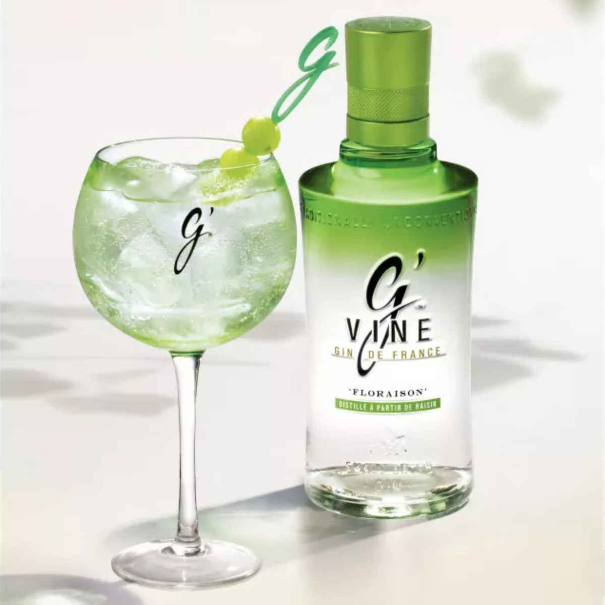 Gin Floraision Francés Botella 1lt G´vine Calidad Premium Tx