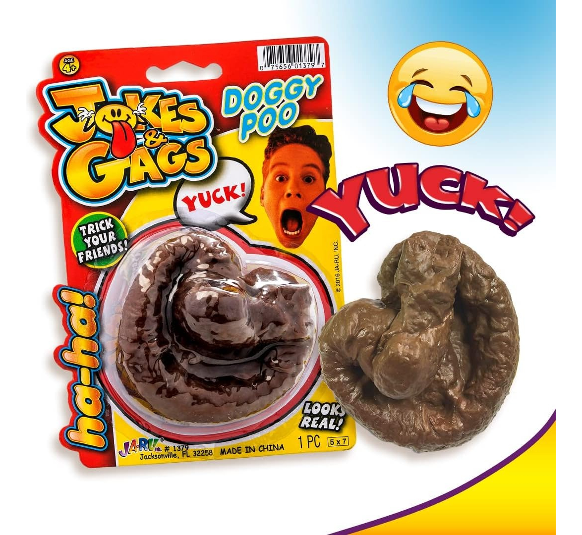 Caca Perro Falsa Juguete Bromas Ja Ru Diversion Realista Tx