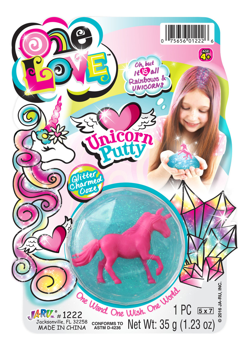 Unicornio Rosa Putty Brllantina One Love Ja Ru Calidad Trex