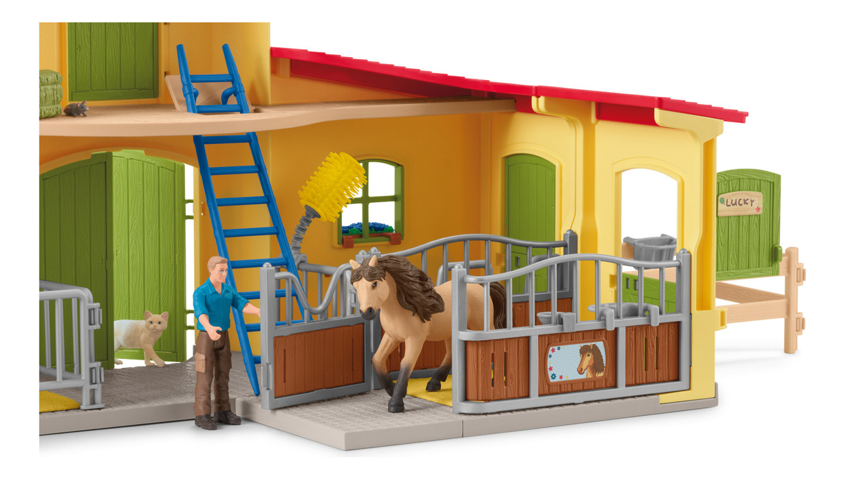 Figura Puerta Mini Establo Granja Infantil Coleccionable Trx