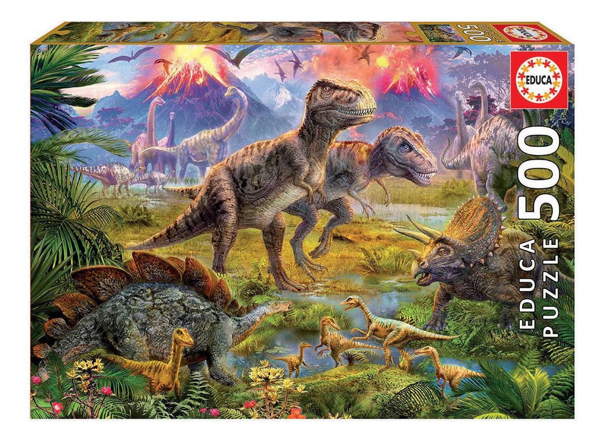 Rompecabeza Puzzle Educa Encuentro Dinosaurios 500 Piezas Tx