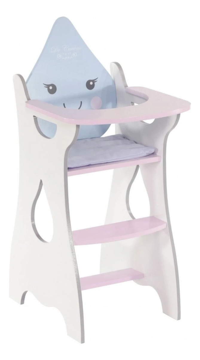 Silla Comer Sillita Madera Para Muñeca Estrella De Cuevas Tx