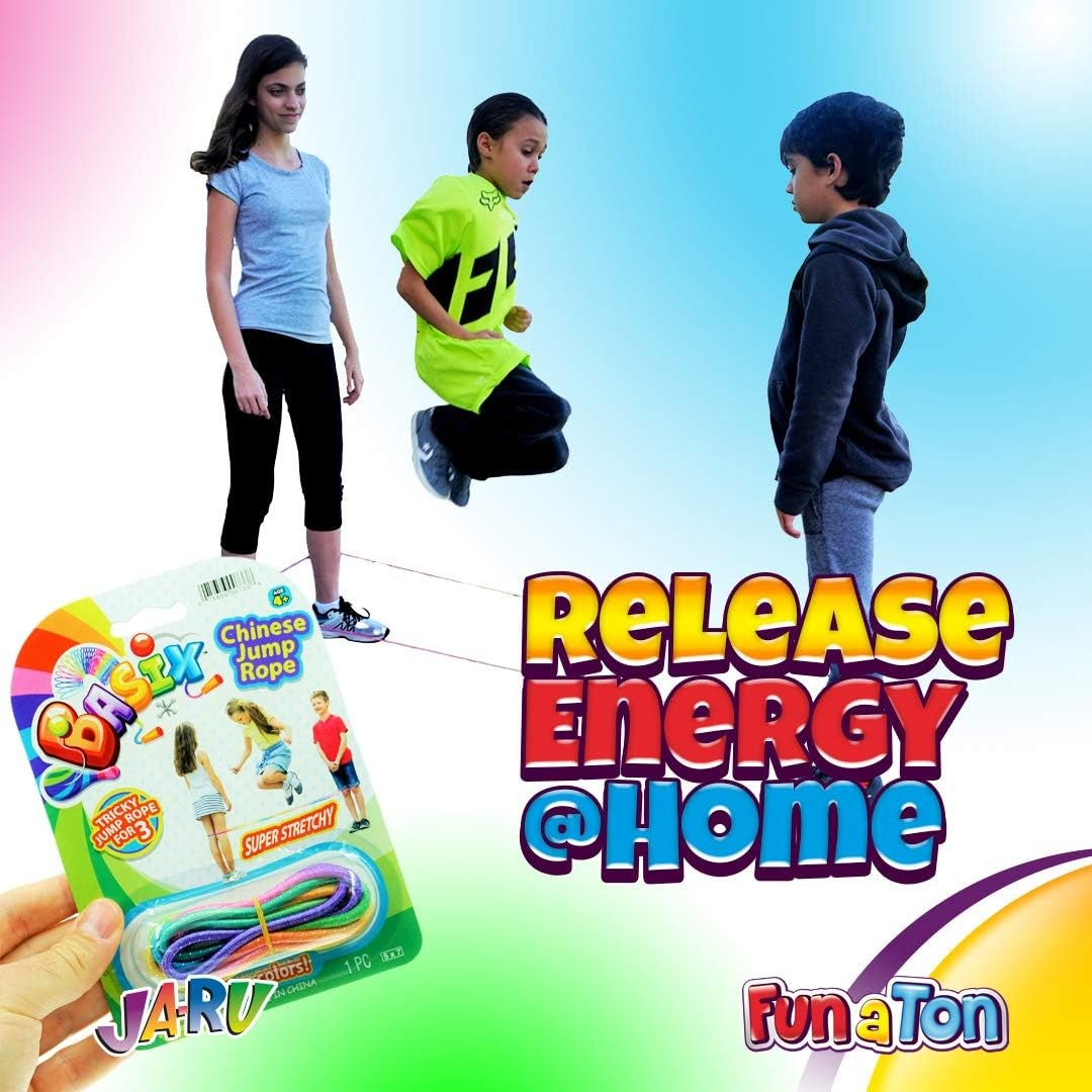 Juego Elastico La Liga Goma Resorte Infantil Saltar Ja Ru Tx