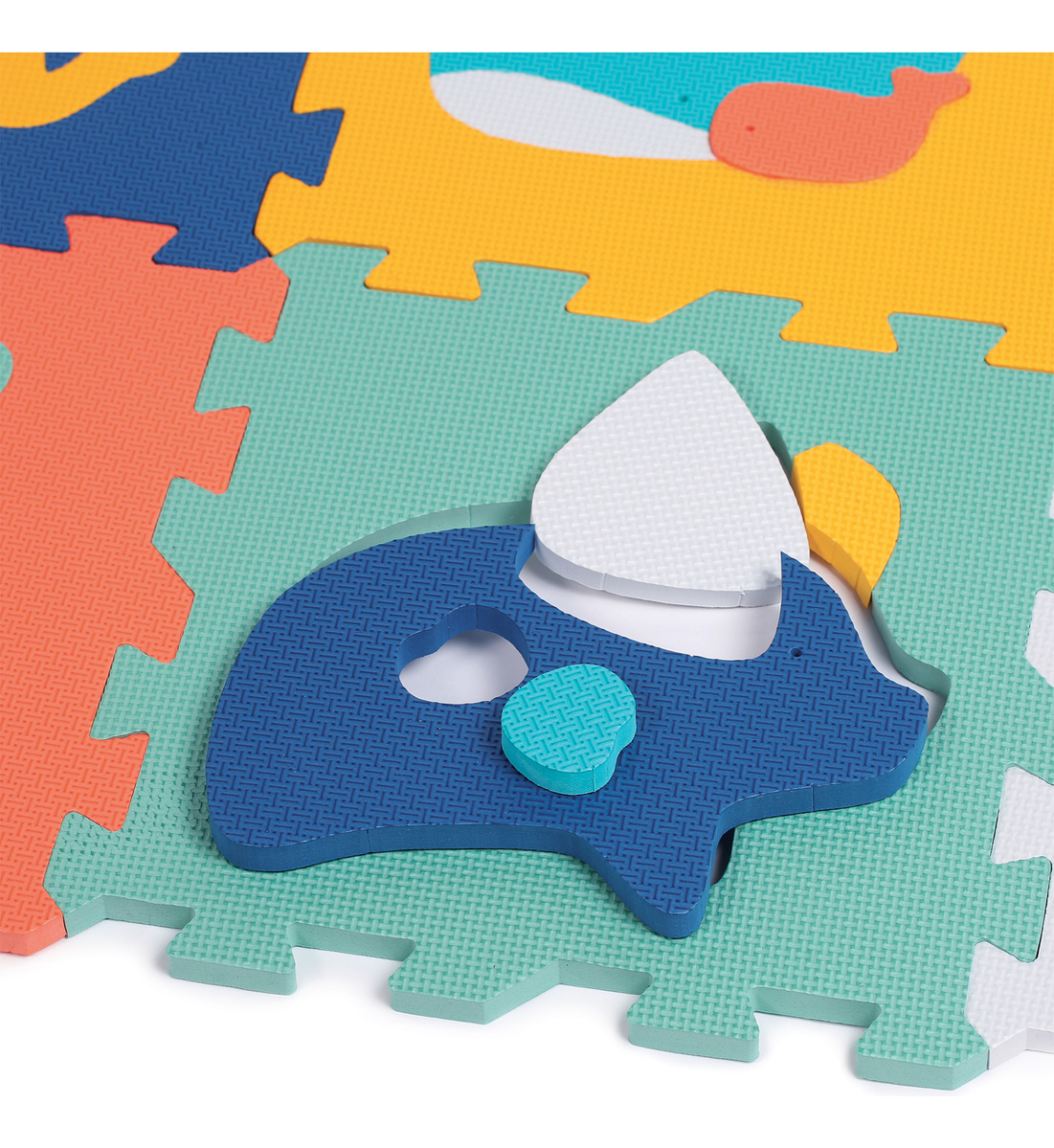 Alfombra Piso Goma Eva Infantil Animales Encastrable Ludi Tx