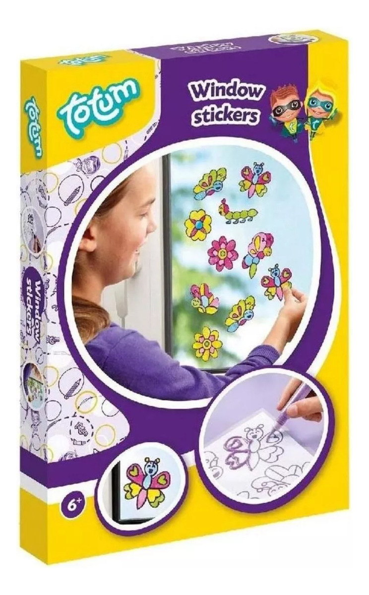 Set Manualidades Colorear Stickers Adhesivos Pegotines Trex
