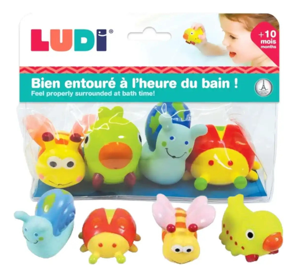 Juguete De Baño Animales Coloridos Ludi Para Bebes Trex