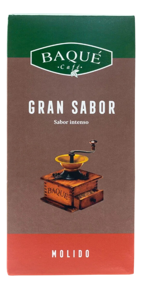Cafe Baqué Molido 250 Gramos Gran Sabor Premium Intenso Trex