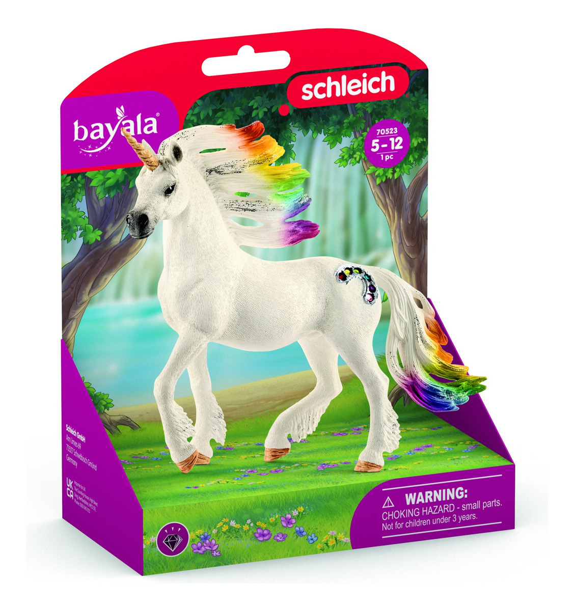 Figura Unicornio Arcoiris Semental Bayala Caballo Schleich