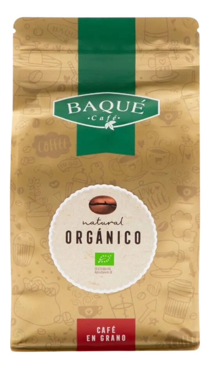 Cafe Baqué Organico En Grano 500 Gramos Calidad Premium Trex