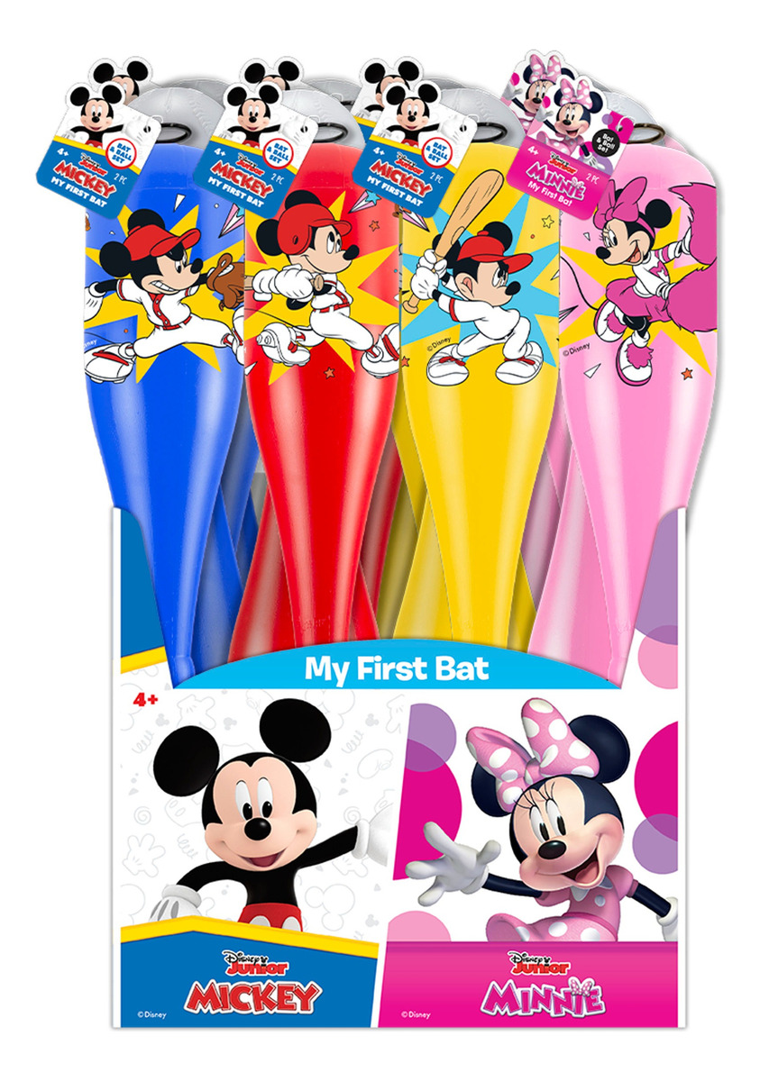 Set Bate Y Pelota Baseball Beisbol Disney Mickey Minnie Jaru