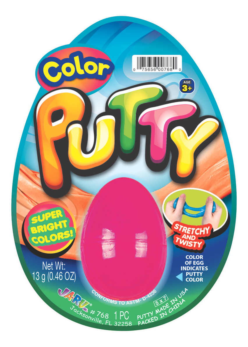 Huevo Slime Putty Color Brillante Formato Ja Ru Infantil Trx
