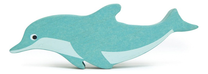 Figura Delfin Tender Leaf Toys Oceano Mar Juguete Madera Tx®