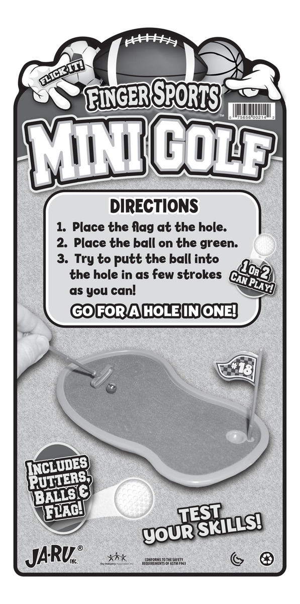 Super Mini Golf + 2 Palos + Pelota Infantil Mesa Ja-ru Trex
