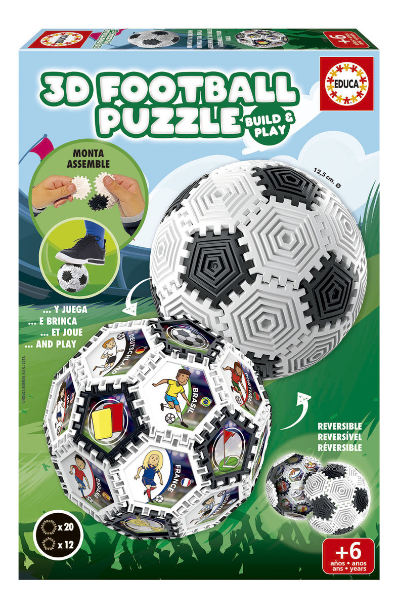 Puzzle Rompecabezas 3d De Fútbol 32 Piezas Educa Trex