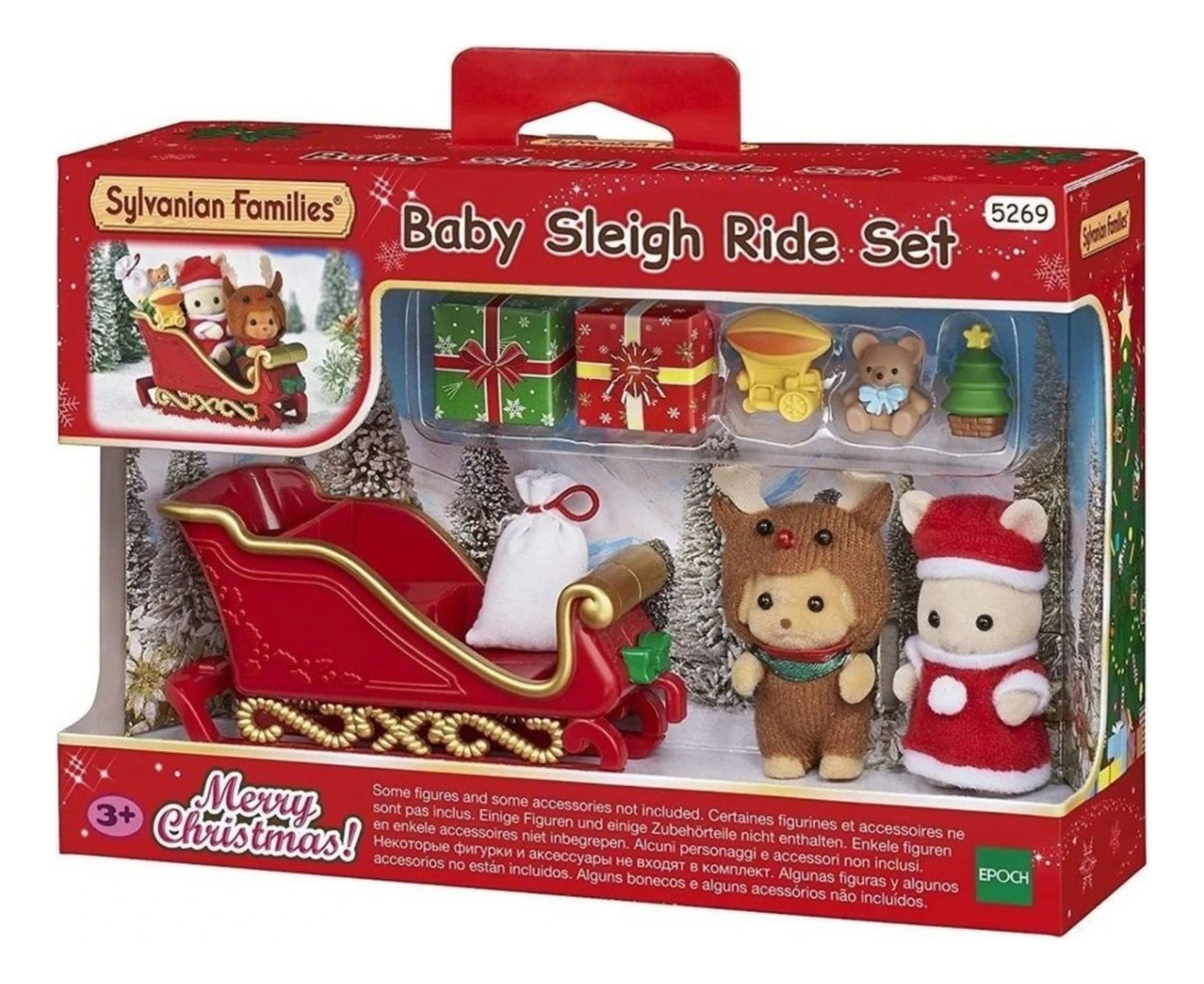 Sylvanian Families Set Trineo Baby Sleigh Ride + Accesorios