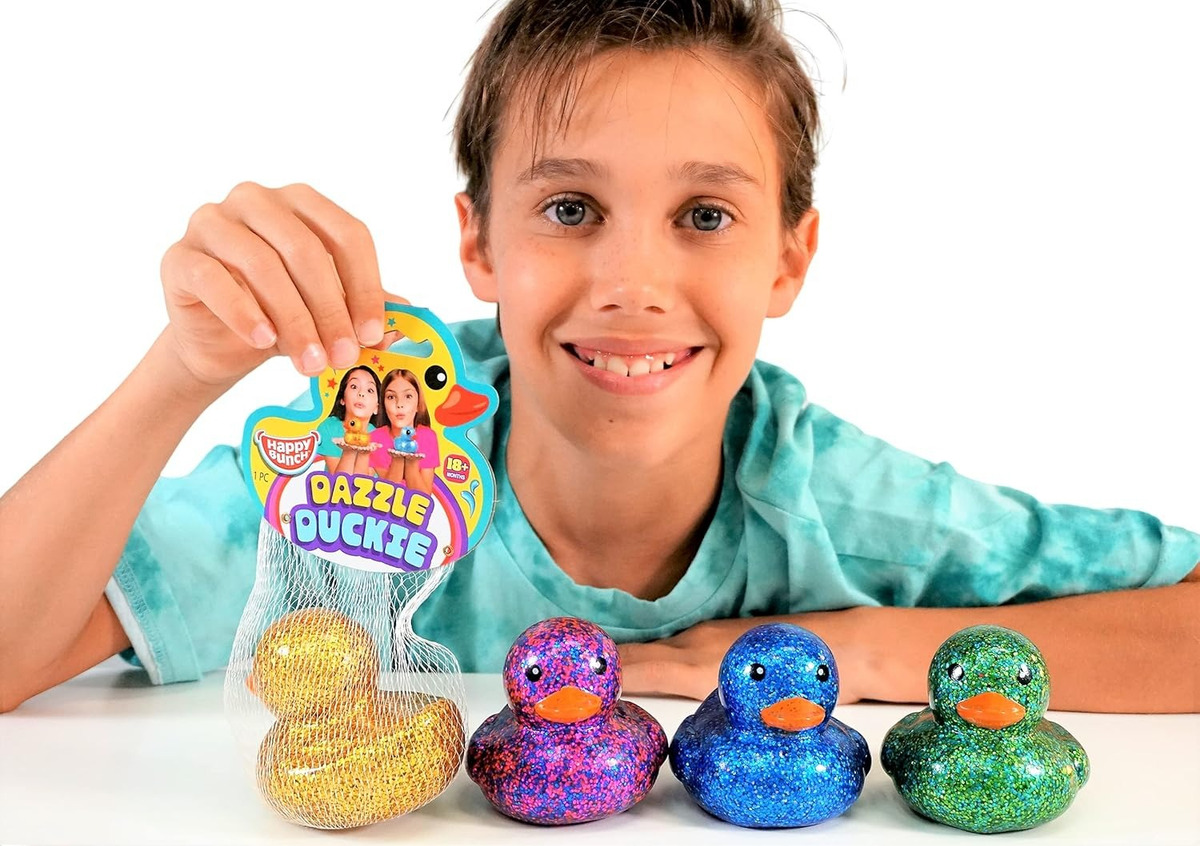 Patito Goma Purpurina Ja-ru Juego Infantil Suave Niñez Tx