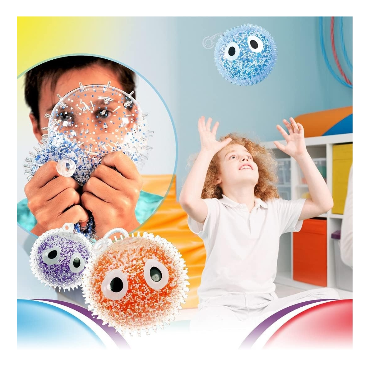 Bola Goma Infantil Ja-ru Juguete Suave Infantil Tiktok Trex