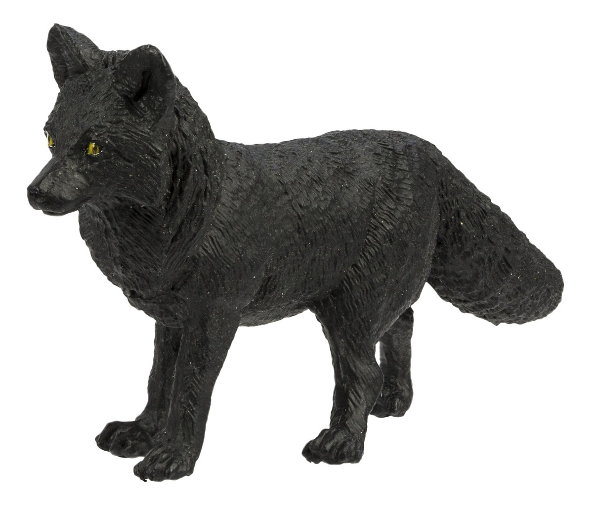 Zorro Negro Figura Safari Muñeco Animal Niño Niña Infantil