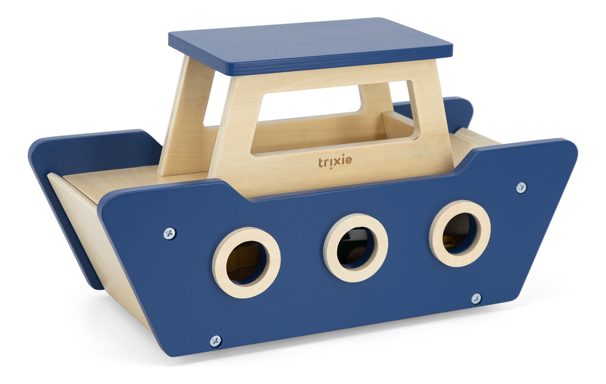 Barco Ferry Madera Puzzle Infantil Animales Cognitivo Trixie
