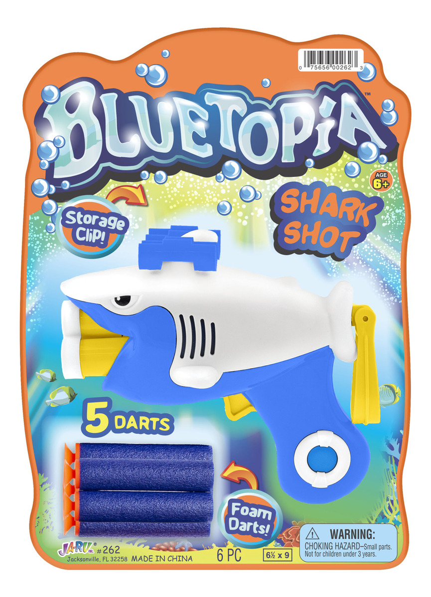 Pistola Lanza Dardos Tiburon + 5 Dardos Ja-ru Bluetopia Trex