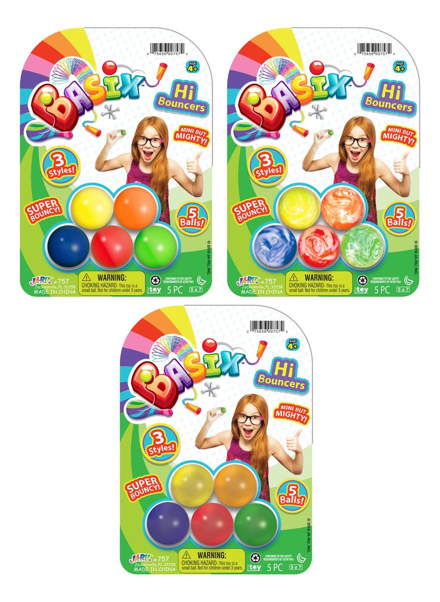 Juego Pelotas Súper Saltarinas Diversión Ja Ru Infantil Trex
