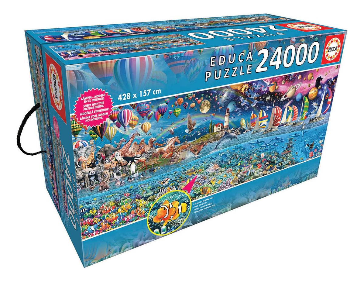 Puzzle Rompecabeza Educaxxl 24000 Pcs Paisaje Vida Gigante