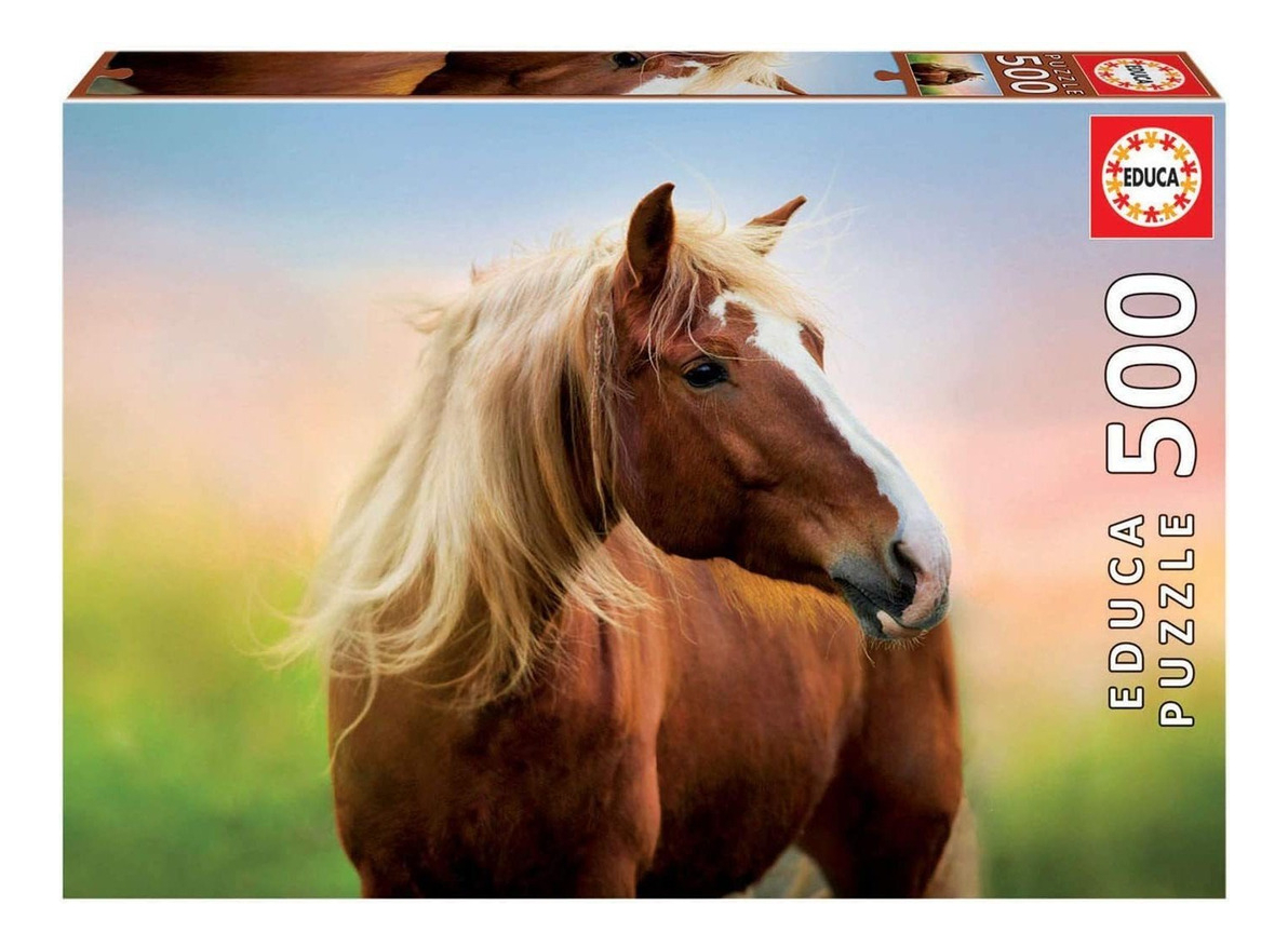 Puzzle Educa Rompecabeza Caballo Al Amanecer 500 Piezas Tx