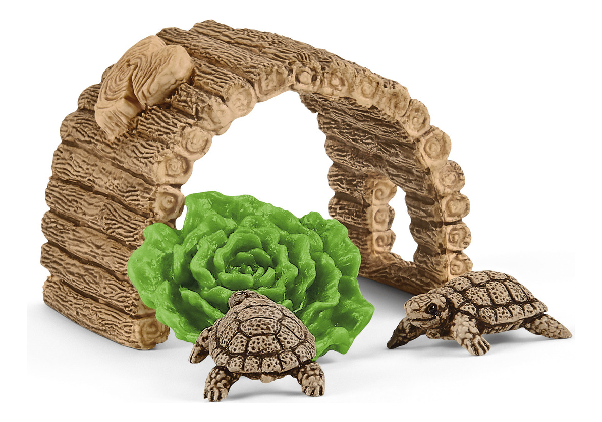 Figura Hogar Tortugas Familia Schleich Wild Life Realista Tx
