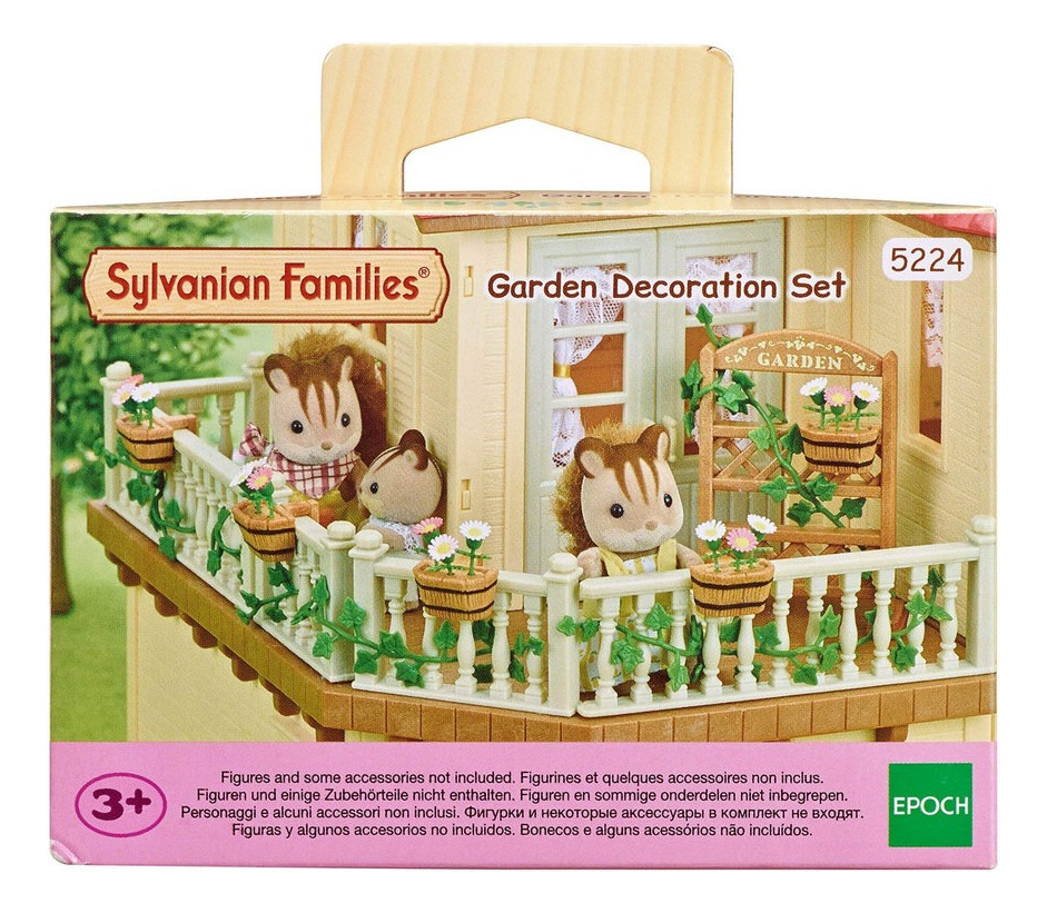 Sylvanian Families Set Decoración Jardín Plantas Juguete Tx