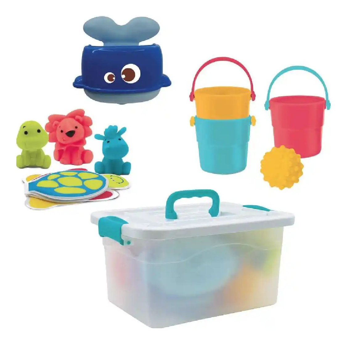 Juguetes De Baño Coloridos Y Variados Ludi Con Accesorios