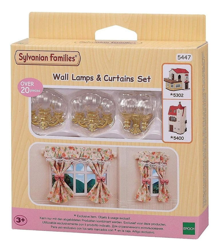 Sylvanian Families Juego De Cortinas Y Lamparas Juguete Tx
