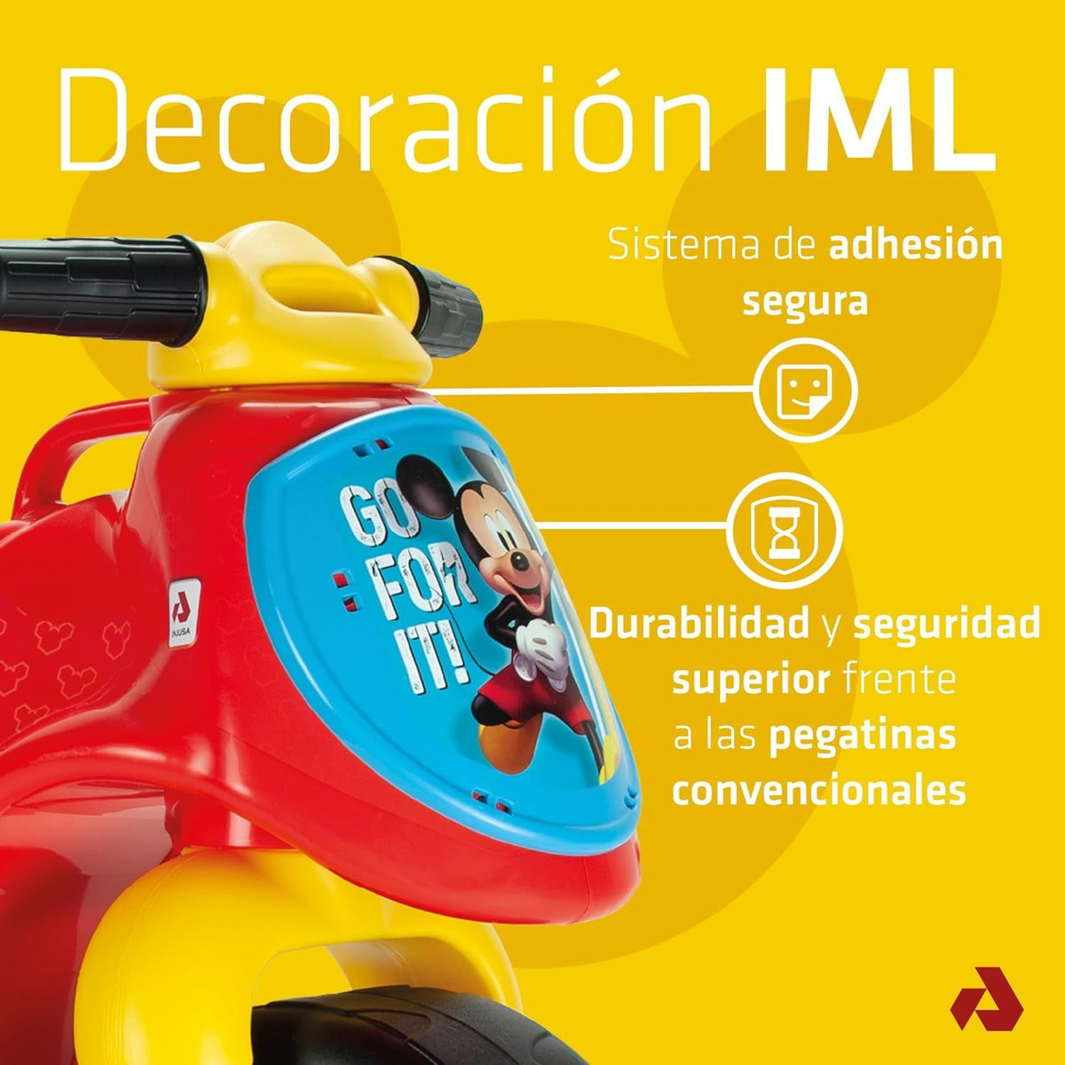 Moto Buggy Corre Pasillos Mickey Mouse Disney Injusa Trex