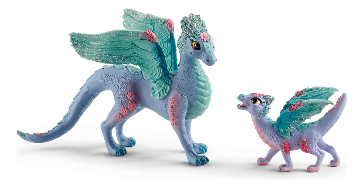 Figura Dragon + Bebe De Flores Bayala Horse Club Schleich