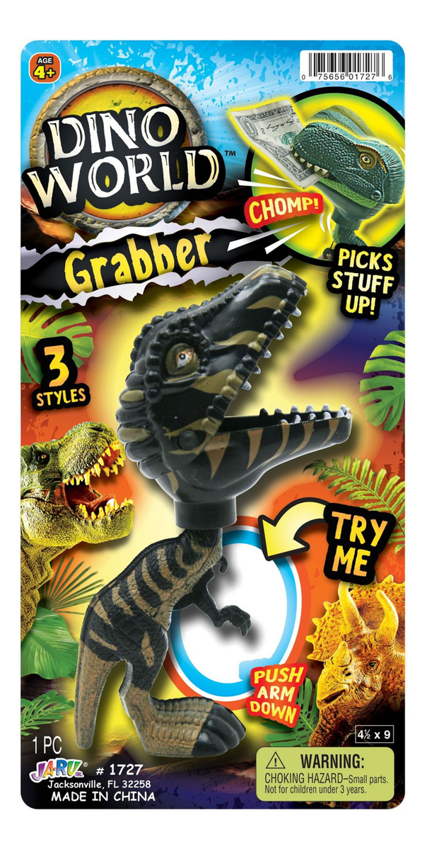 Juguete Pinza Dinosaurio Cabezon Tiranosaurio Rex Trex Jaru