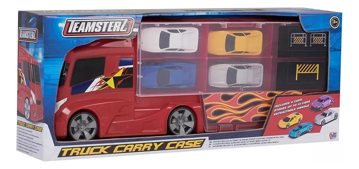 Juguete Camion Remolque + 4 Autos Teamsterz Infantil Trex