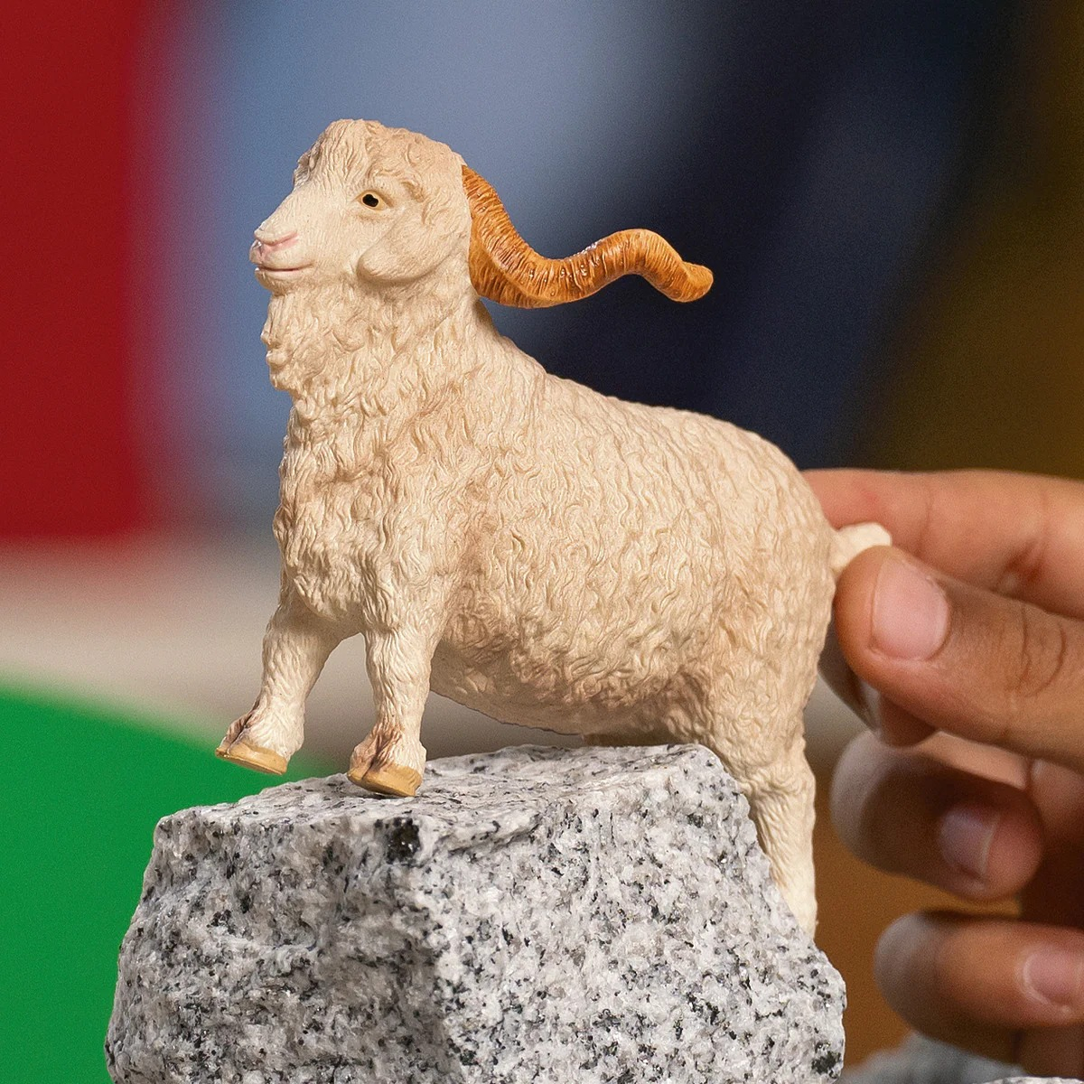 Figura Coleccionable Cabra Angora Animal Selva Schleich Trex