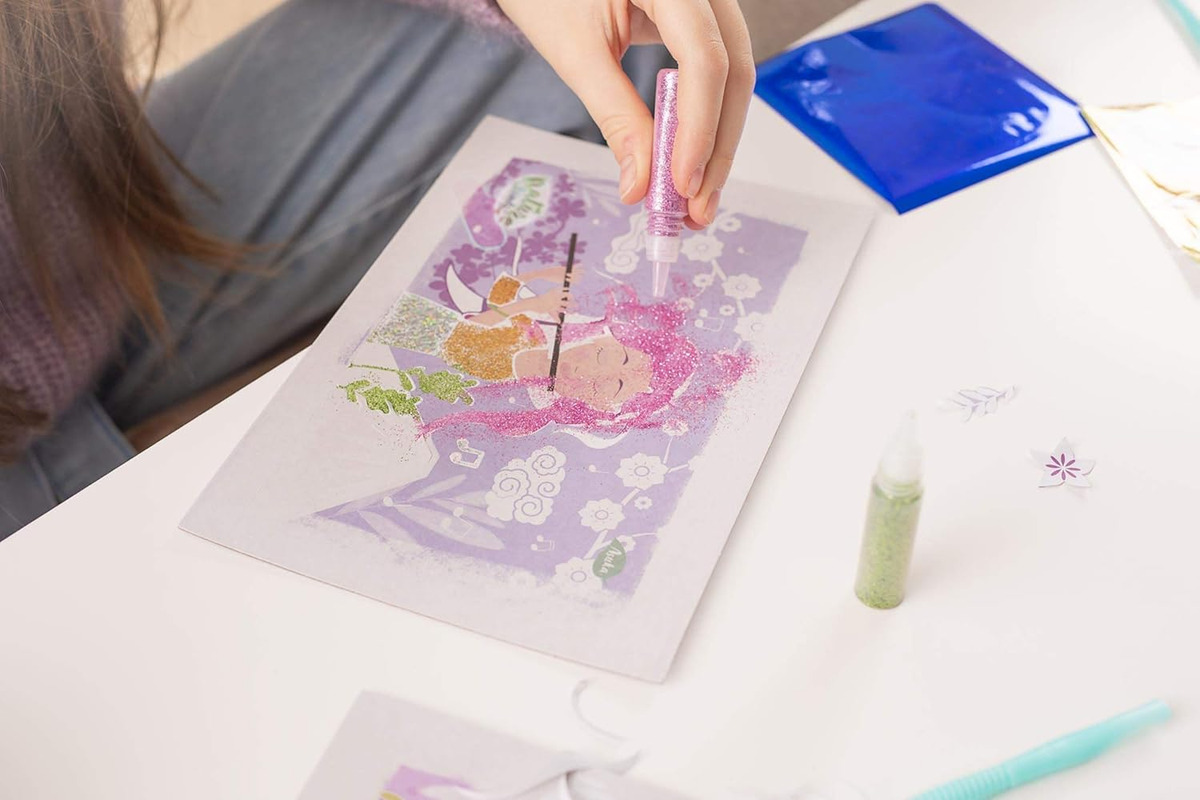 Juego Dibujo Glitter Y Brillantina Nature Friends Educa Trex