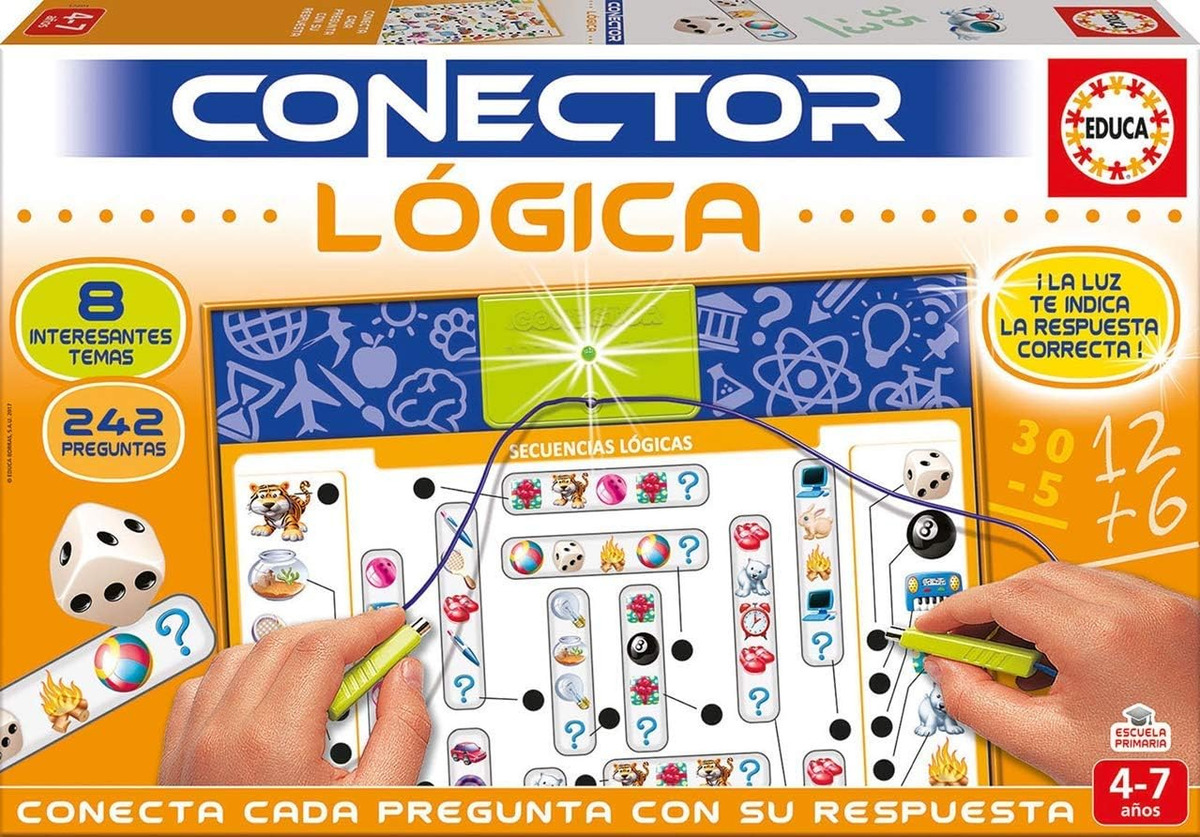 Juego Conector Logica 242 Preguntas 8 Temas Educa Trex