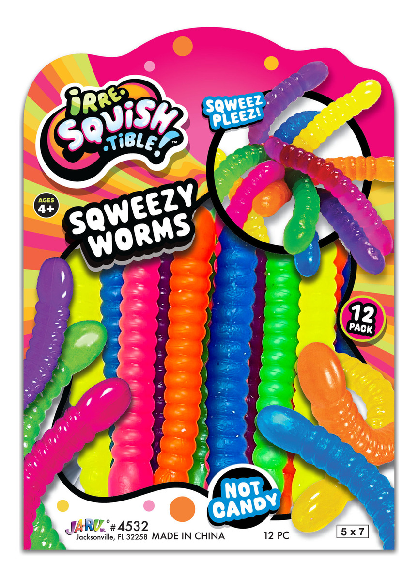 Gusanos Estirables Goma Elastica Pack X12 Tiktok Ja Ru Trex