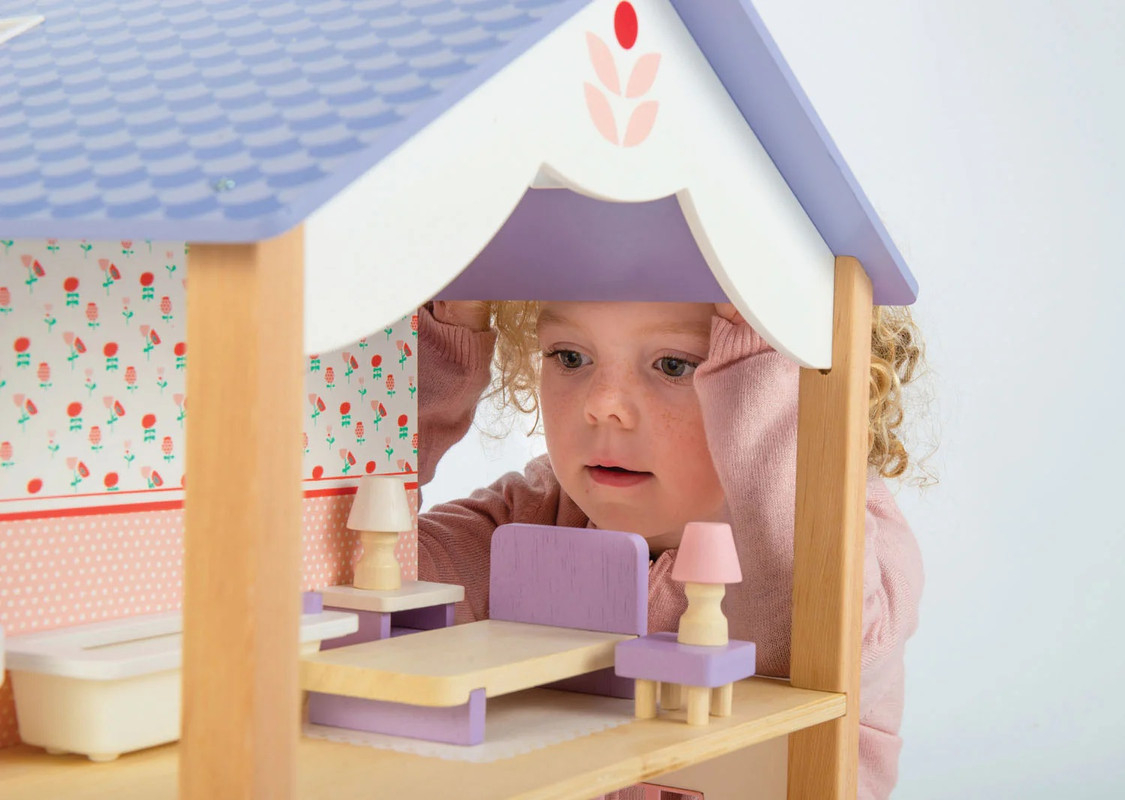 Villa Bluebird Tender Leaf Juegos Juguetes Madera Niño Tx