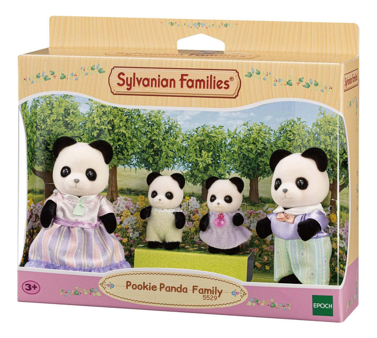Sylvanian Families Familia Panda Pookie Juguete Infantil Tx