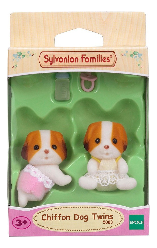 Sylvanian Families Gemelos Bebe Perro Chiffon Muñeco Juguete