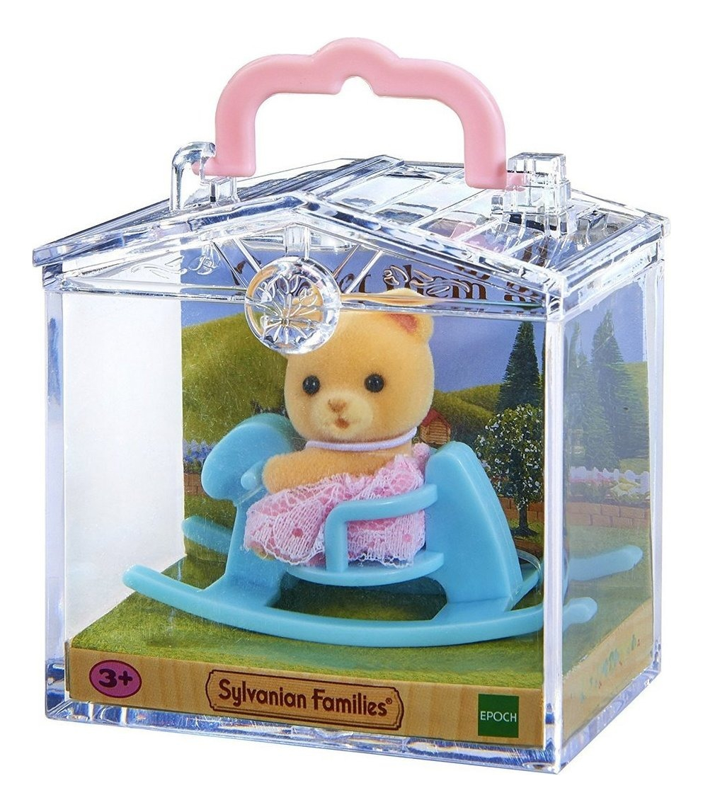 Sylvanian Families Oso Bebe Con Caballito Mecedor Juguete Tx