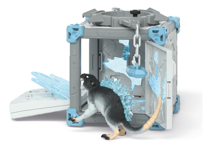 Set Figuras Jaula Monstruos Rata Hielo Eldrador Schleich Tx