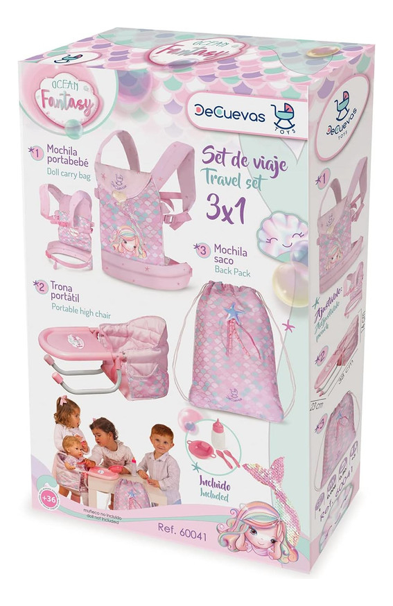 Set Viaje Cambiador Muñeca Reborn Llorens Decuevas Tx