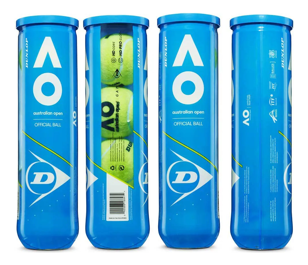 Pelotas Tenis Australian Open Competición X3 Dunlop Padel Tx