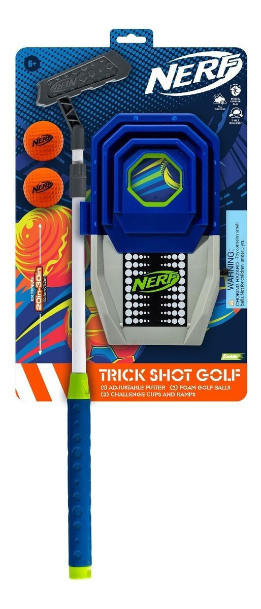 Nerf Palo De Golf + Pelotas + Accesorios Franklin Trex