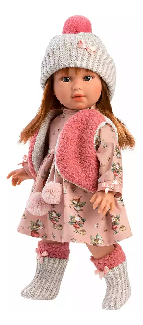 Muñeca Bebe Llorens Niña Sofia Pelirroja Juguete Infantil Tx