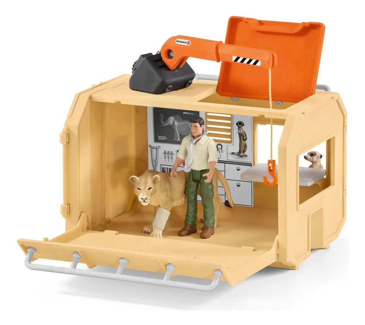 Camión Grande Rescate Animales Schleich Juguete Niño Trex